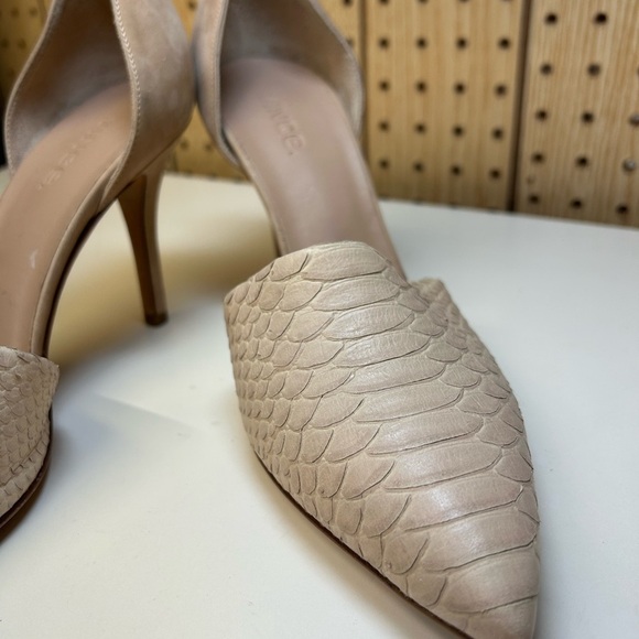 Vince Claire Python Pointed Toe Heels - Picture 7 of 10